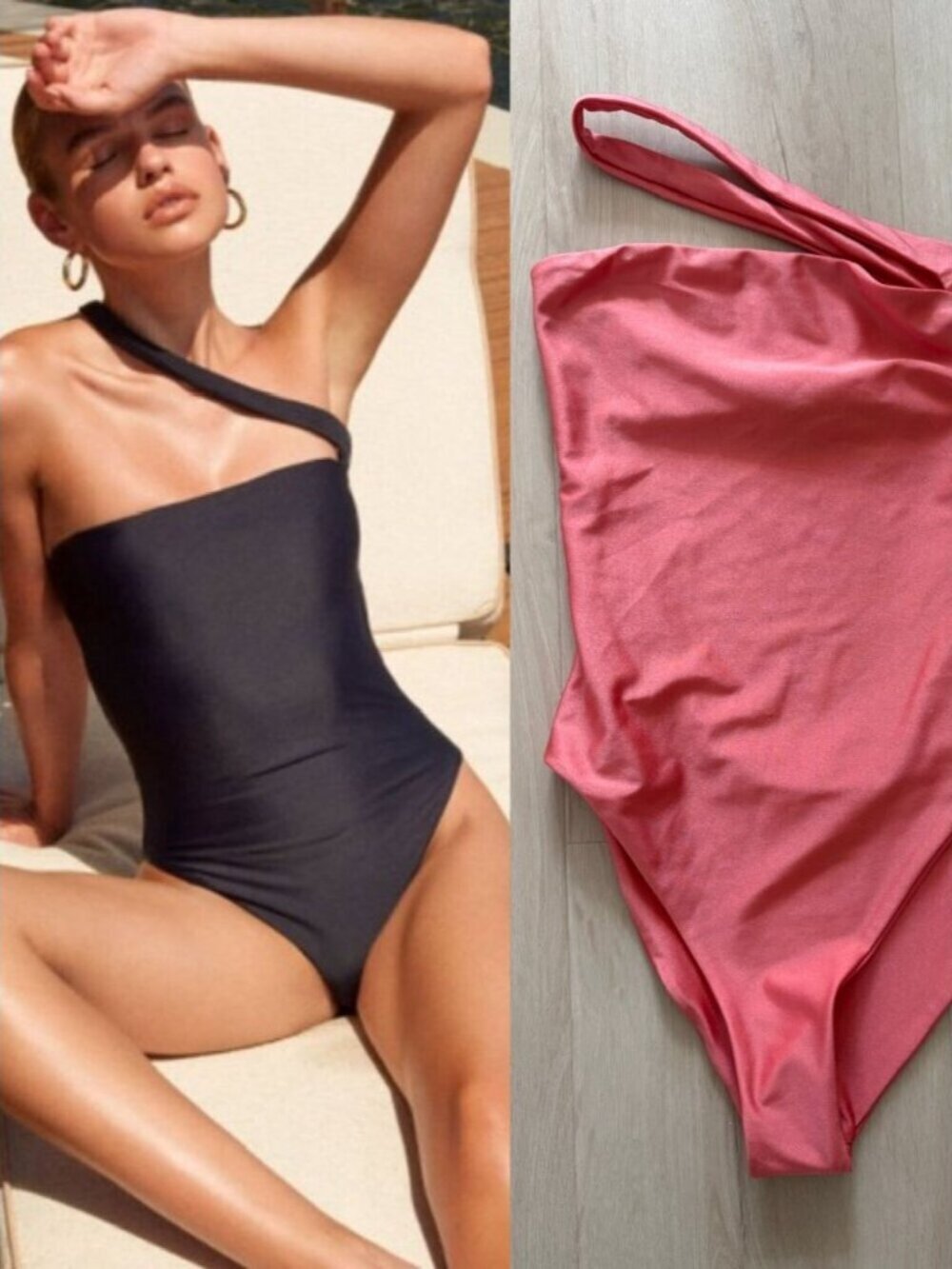 Jade Swim The Halo One Piece Swimsuit NWT Coral Sheen Size Small